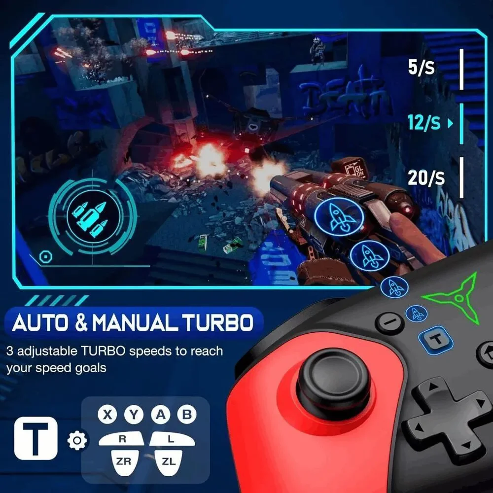 MULTIFUNCTIONAL ELITE CONTROLLER Wireless Nintendo Switch N-S & Lite